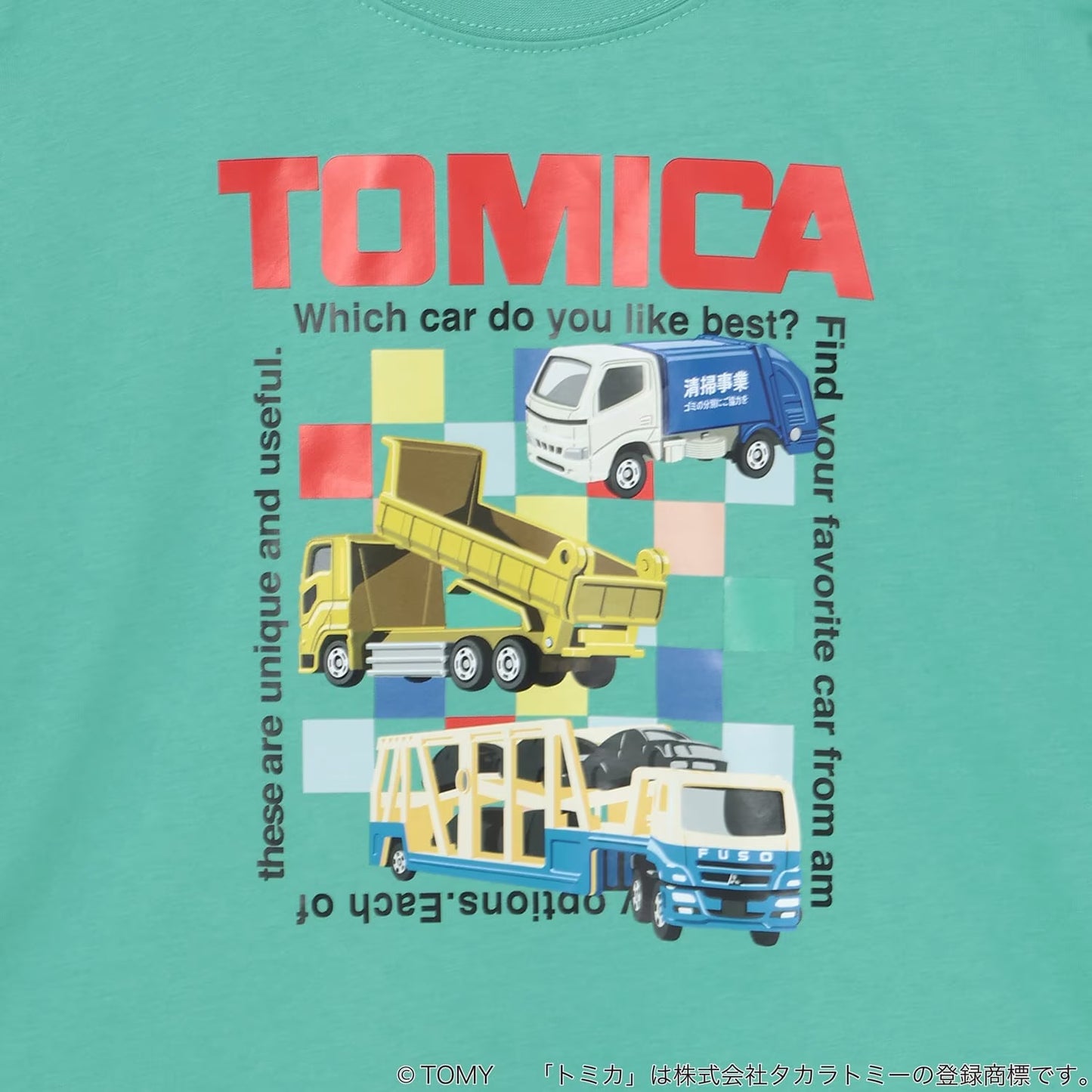 日本童裝 b・R# x Tomica 印花上衣 90-130cm 男童款 秋季 TOPS