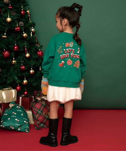 日本童裝 BREEZE 衛衣 80-140cm 男童款/女童款 冬季 Tops Christmas 聖誕快樂特輯 聖誕服裝/飾物配件 聖誕紅/新年紅