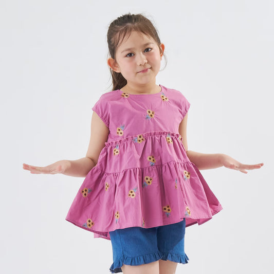 Japanese children's clothing Ly# mine tank top and shorts set 100-150cm girls summer TOPS PANTS