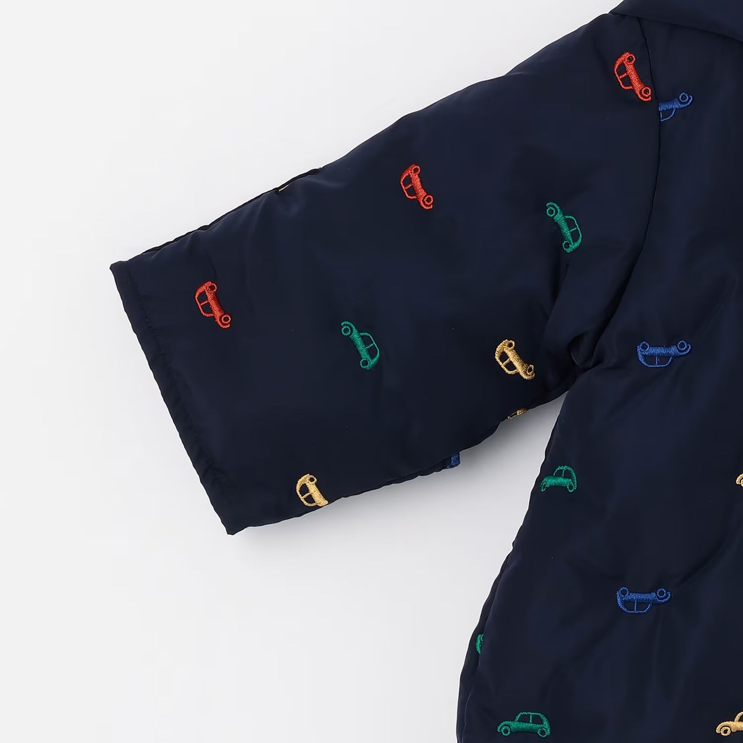 日本童裝 pe#main 刺繡絎縫連衣外套 70-80cm 初生嬰兒 男童款/女童款 冬季 (適合寒冷天氣、溫度低天氣）OUTERWEAR