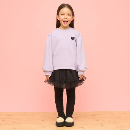 日本童裝 Ly# mine 速乾系列 心心刺繡衛衣 100-150cm 女童款 冬季 TOPS