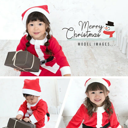 日本童裝 聖誕老人3件套裝 80-140cm 男童款/女童款 初生嬰兒 Christmas 聖誕快樂特輯 聖誕服裝/飾物配件