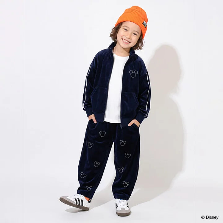 日本童裝 BDL x Disney 絲絨運動外套 80-140cm 男童款/女童款 秋季 OUTERWEAR 聖誕紅/新年紅