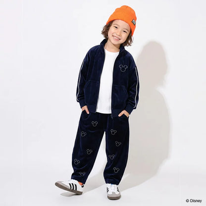 日本童裝 BDL x Disney 絲絨運動外套 80-140cm 男童款/女童款 秋季 OUTERWEAR 聖誕紅/新年紅