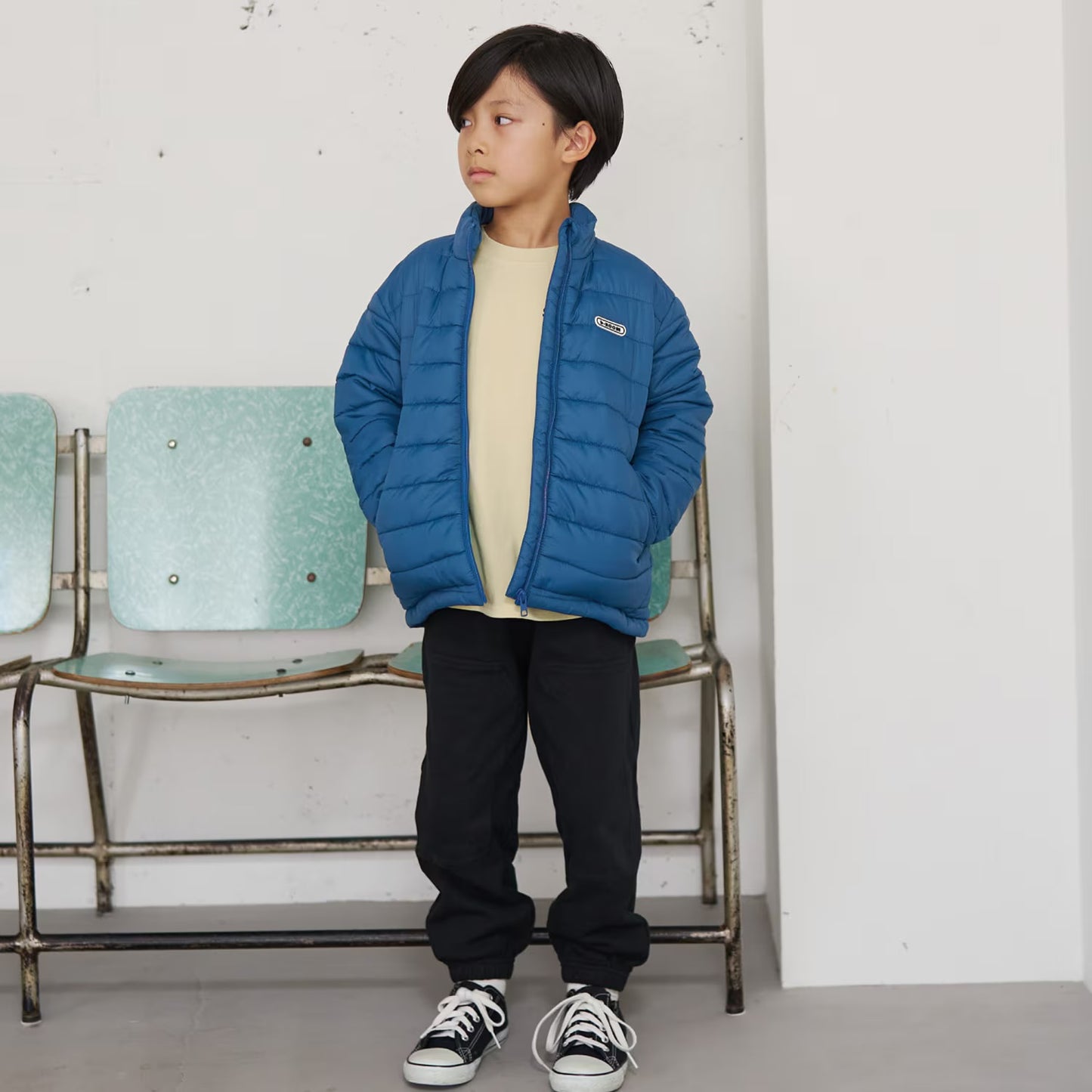 日本童裝 b・R# 立領夾棉外套 100-140cm 男童款 冬季(適合初秋、香港平均溫度、寒冷天氣）OUTERWEAR 【日本預售：2026年10月中旬】