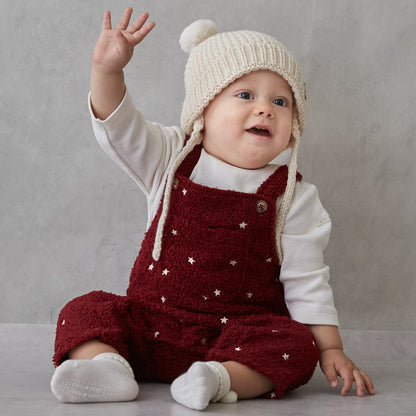 日本童裝 pe#main 星形刺繡連衣套裝 70-80cm 男童款/女童款 冬季  Jumpsuit 聖誕紅/新年紅