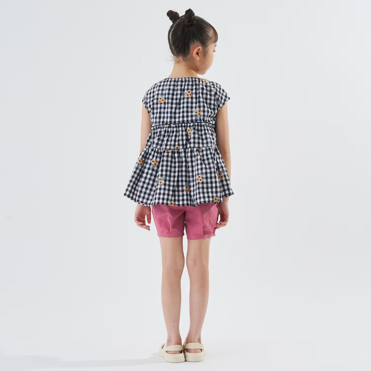 Japanese children's clothing Ly# mine tank top and shorts set 100-150cm girls summer TOPS PANTS 