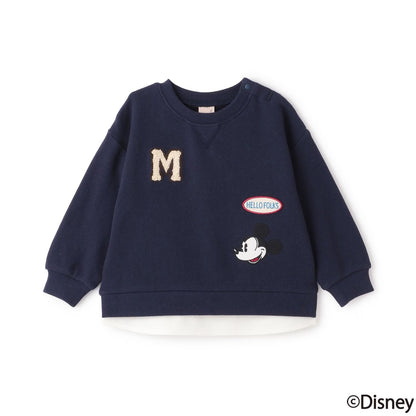 日本童裝 pe#main x Disney 貼布衛衣 80-130cm 男童款 秋季 TOPS