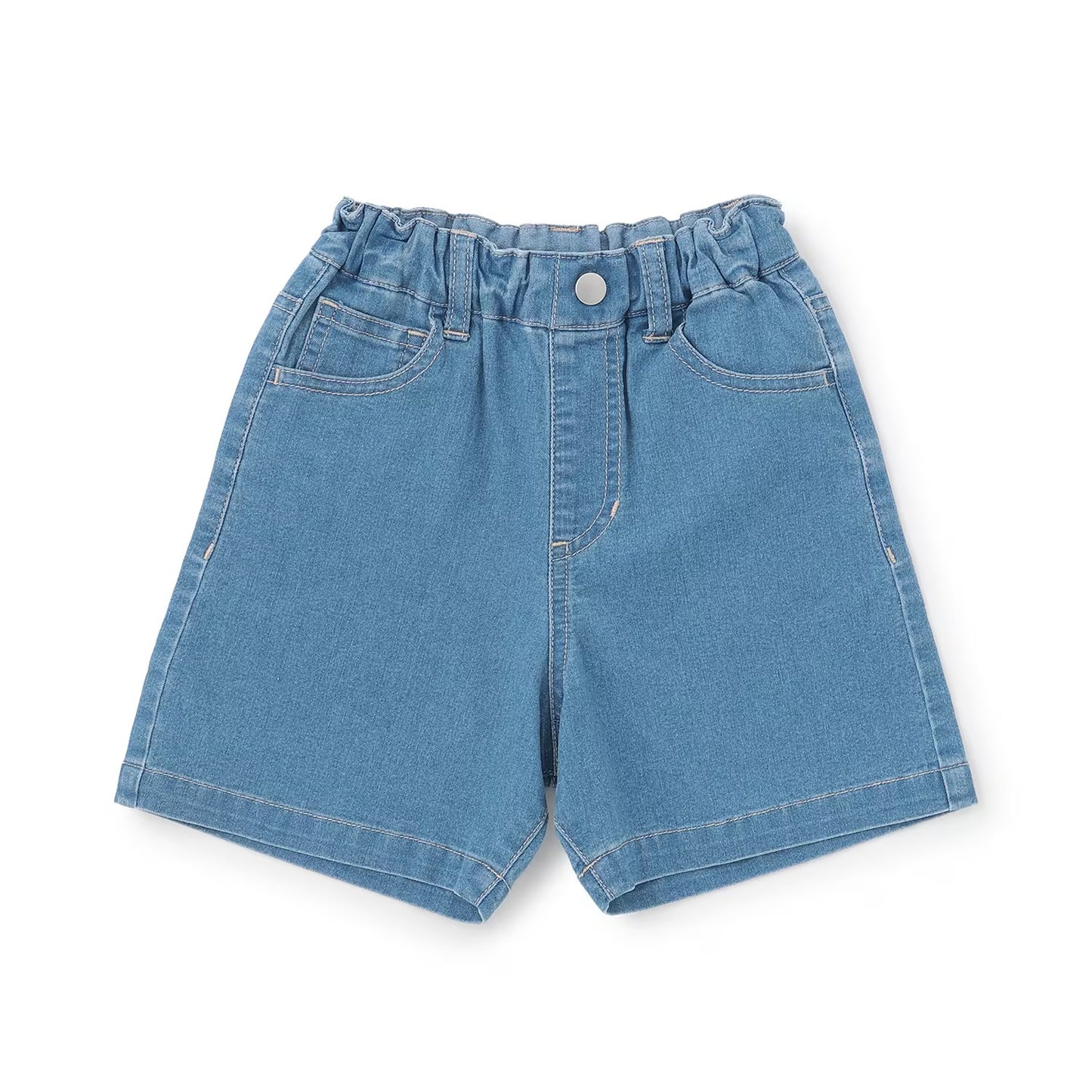 日本童裝 pe#main 寬鬆牛仔短褲 90-130cm 女童款 夏季 PANTS