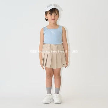 Japanese children's clothing Ly# mine square neck vest 100-150cm girls summer TOPS 