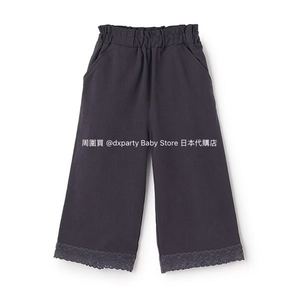 Japanese children's clothing pe#main lace wide-leg pants 80-130cm girls summer PANTS 