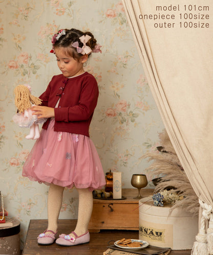 Japanese children's clothing panpantutu bow coat 80-150cm girls summer outerwear 