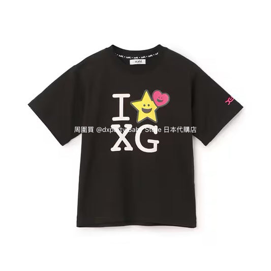 Japanese children's clothing X-girl Stages I☆XG printed tops 80-140cm girls summer TOPS 