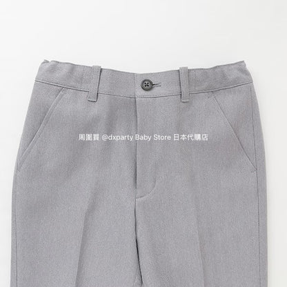 Japanese children's clothing pe#main three-piece suit 110-130cm boys' summer TOPS PANTS OUTERWEAR interview/banquet/performance 