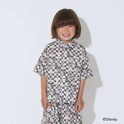 Japanese children's clothing b・R# x Diseny full-print shirt jacket 100-150cm boys'/girls' summer outerwear 
