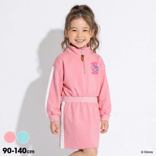 日本童裝 BDL x Disney 半拉鍊衛衣連身裙 90-140cm 女童款 秋季 DRESSES