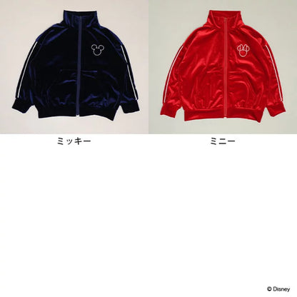 日本童裝 BDL x Disney 絲絨運動外套 80-140cm 男童款/女童款 秋季 OUTERWEAR 聖誕紅/新年紅