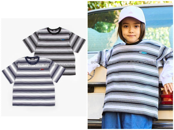 日本童裝 XLARGE KIDS 間條上衣 80-140cm 男童款 夏季 TOPS