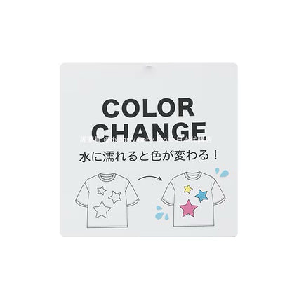 Japanese children's clothing X-girl Stages contact cool water absorption quick dry color changing print top 80-140cm girls summer TOPS 