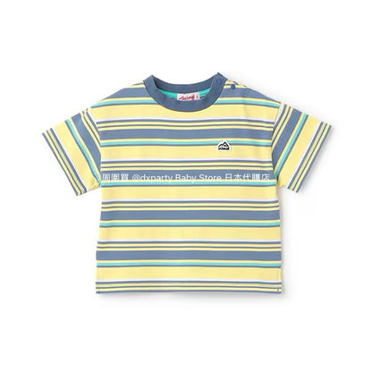 Japanese children's clothing mini#ML striped top 90-140cm boys/girls summer TOPS 