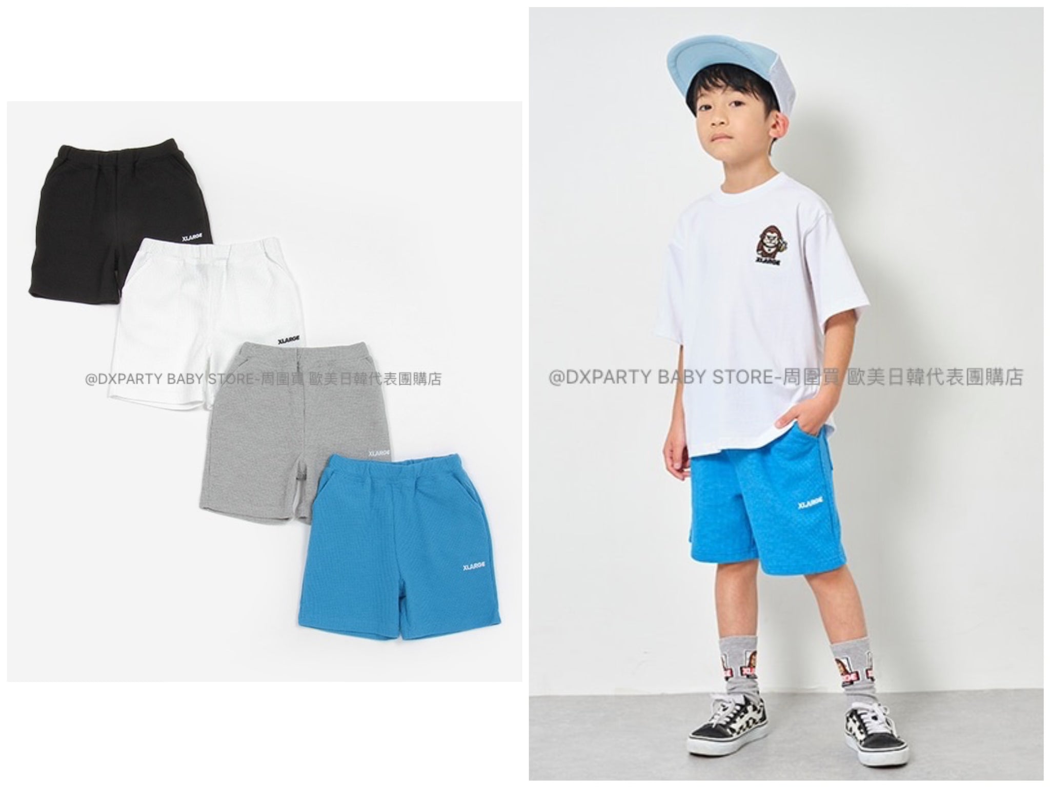 日本童裝 XLARGE KIDS 休閑短褲 80-140cm 男童款 夏季 PANTS