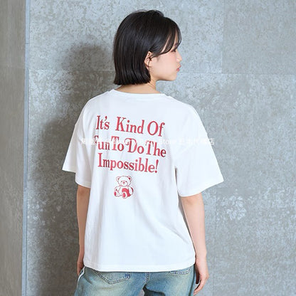 Lovetoxic Japanese children's clothing letter print top 130-160cm girls summer TOPS 