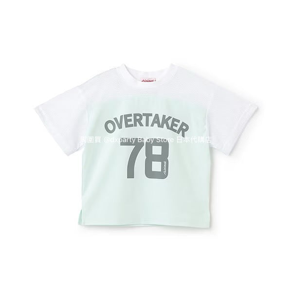 Japanese children's clothing mini#ML mesh sports top 100-140cm boys/girls summer TOPS 