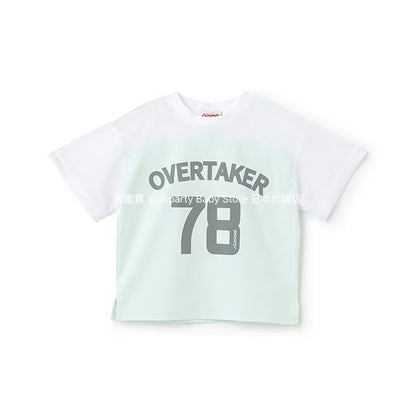 Japanese children's clothing mini#ML mesh sports top 100-140cm boys/girls summer TOPS 