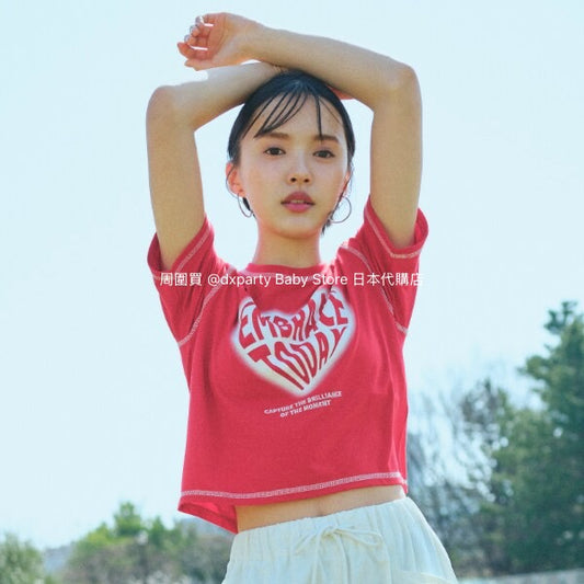 Lovetoxic Japanese children's clothing water-absorbing quick-drying letter print top 140-170cm girls summer TOPS 