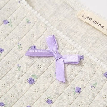 Japanese children's clothing Ly# mine floral top 100-150cm girls summer TOPS 