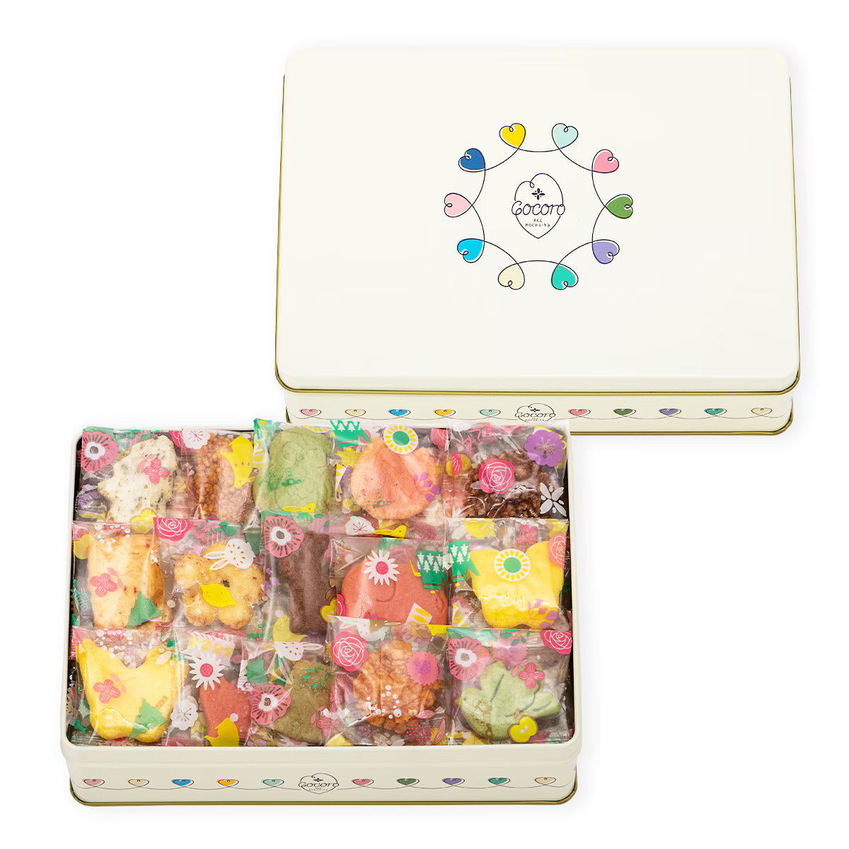 日本直送 麻布十番Cocoro irodori-Cocoro精選米菓禮罐 30/55/80袋入 新年行運發財特輯 Happy New Year 馬年 限定手信