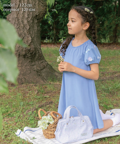 日本童裝 panpantutu 防UV 接觸冷感 泡泡花瓣紗袖連身裙 100-140cm 女童款 夏季 DRESSES