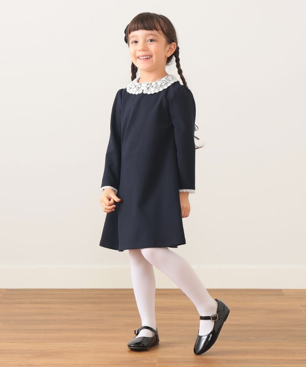 日本童裝 BEAMS mini 禮服連身裙 110-130cm 女童款 冬季 DRESSES 面試/宴會/表演