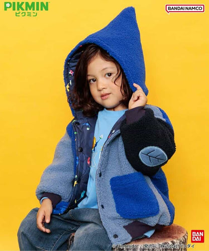 日本童裝 BREEZE x Pikmin 2Way 雙面兩著 夾棉外套 80-140cm 男童款/女童款 冬季 (適合初秋、香港平均溫度、寒冷天氣）OUTERWEAR 