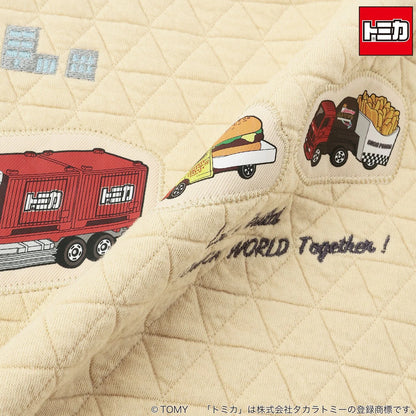 日本童裝 pe#main x TOMICA 絎縫衛衣 80-130cm 男童款 秋季 TOPS