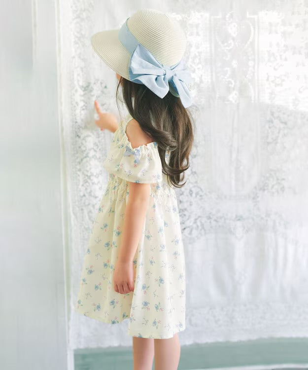 日本童裝 aF#a325 露肩連身裙 100-150cm 女童款 夏季 DRESSES