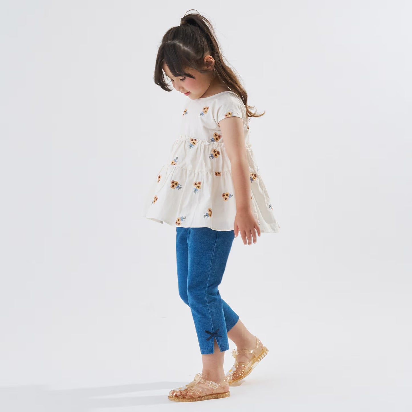 Japanese children's clothing Ly# mine tank top and shorts set 100-150cm girls summer TOPS PANTS 