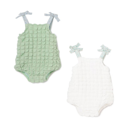 日本童裝 pe#main 蓬蓬波波吊帶連衣 70-80cm 女童款 初生嬰兒 夏季 Jumpsuit