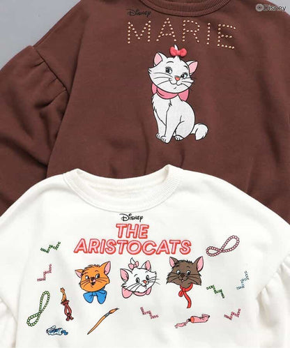 日本童裝 BREEZE x Disney Marie 拼紗衛衣 90-140cm 女童款 冬季 Tops