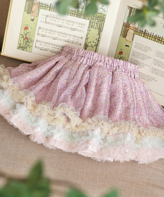 日本童裝 panpantutu 小芙蓉馬卡龍仙女雪紡tutu裙 90-140cm 女童款 夏季 SKIRTS