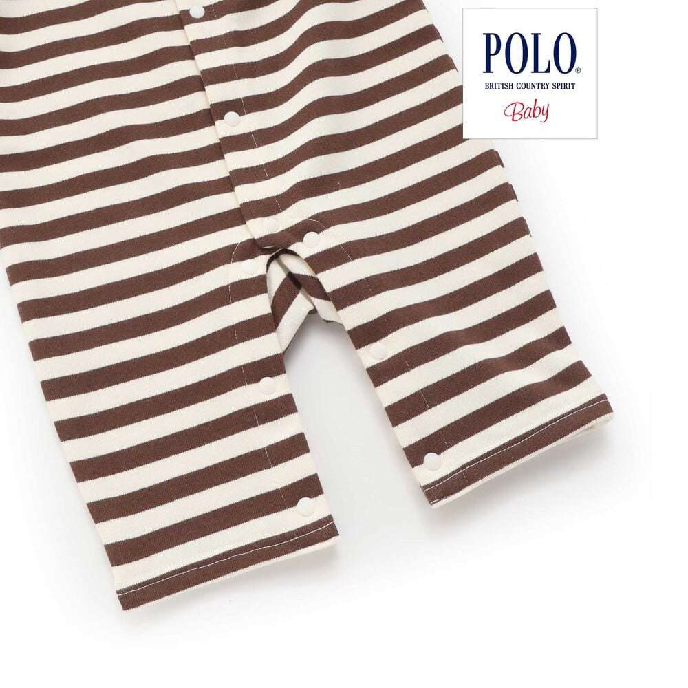 日本童裝  SLAP SLIP x POLO BCS 連衣 60-80cm 男童款 初生嬰兒 秋季 Jumpsuit