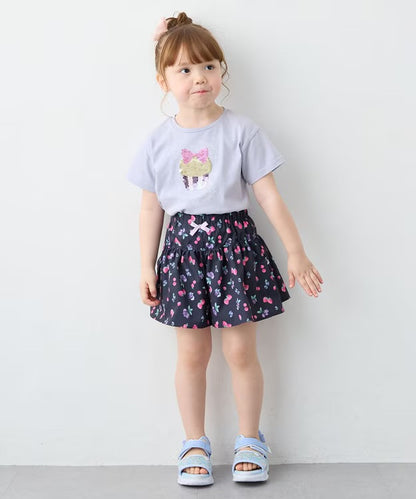 日本童裝 aF#a325 水果印花裙褲 100-150cm 女童款 夏季 PANTS