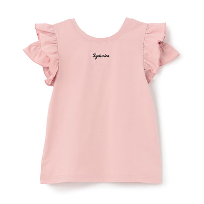 日本童裝 Ly# mine 2Way 前後兩著 隔熱布料 防UV 小飛袖上衣 100-140cm 女童款 夏季 TOPS