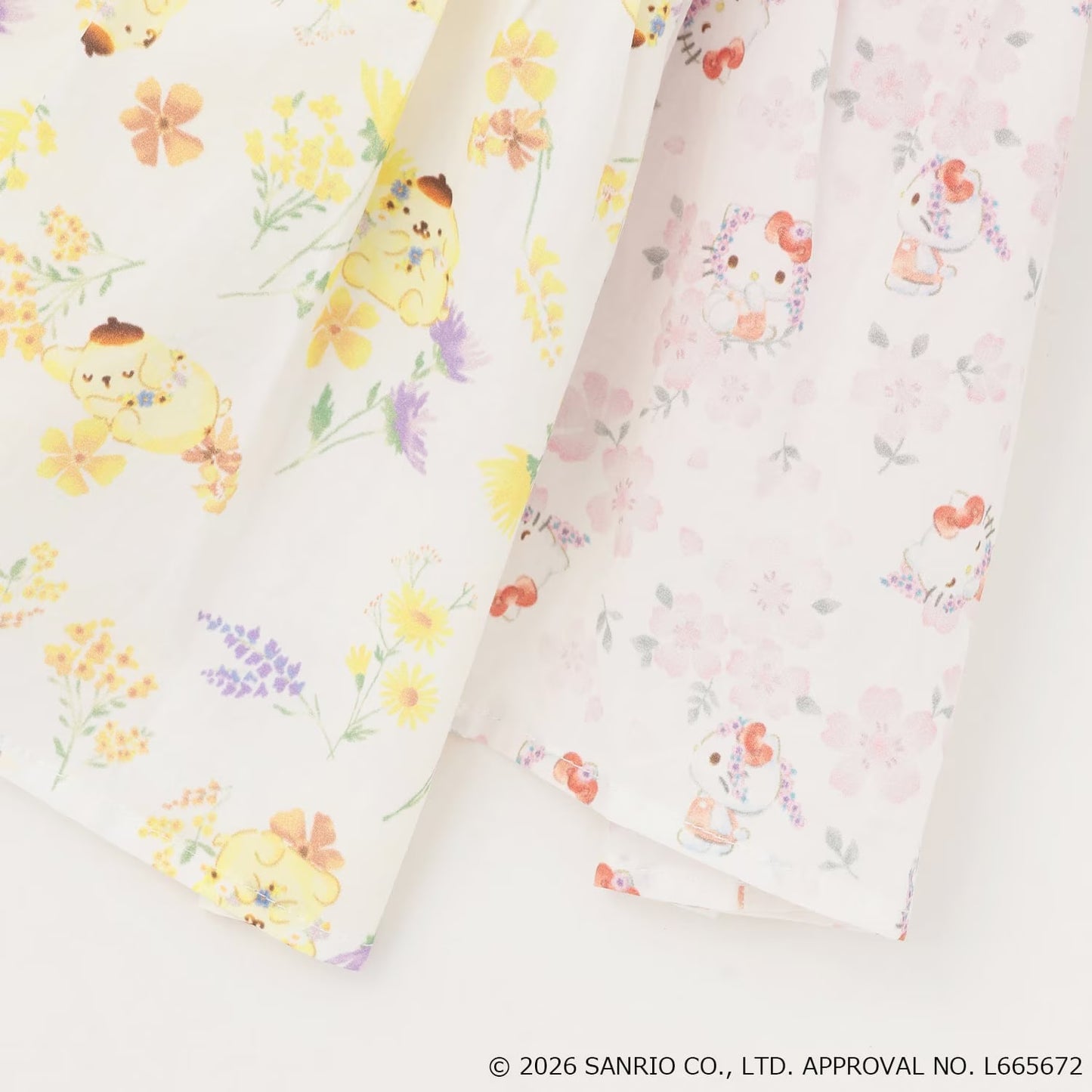 日本童裝 pe#main x 【Sanrio】刺繡拼紗上衣 80-130cm 女童款 夏季 TOPS