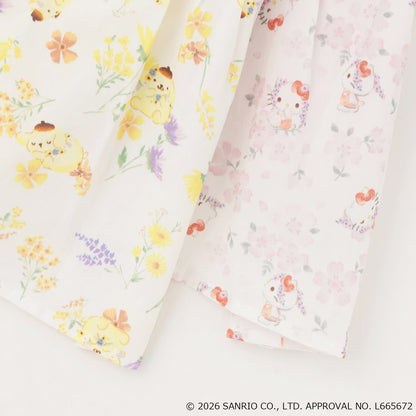 日本童裝 pe#main x 【Sanrio】刺繡拼紗上衣 80-130cm 女童款 夏季 TOPS