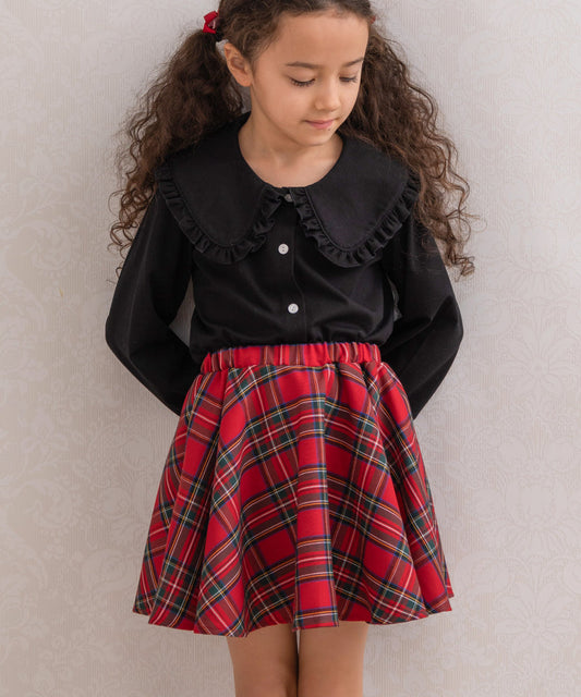 日本童裝 panpantutu 經典格仔短裙 90-140cm 女童款 夏季 SKIRTS