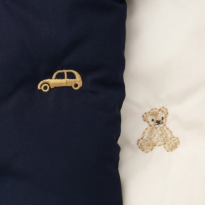 日本童裝 pe#main 刺繡絎縫連衣外套 70-80cm 初生嬰兒 男童款/女童款 冬季 (適合寒冷天氣、溫度低天氣）OUTERWEAR