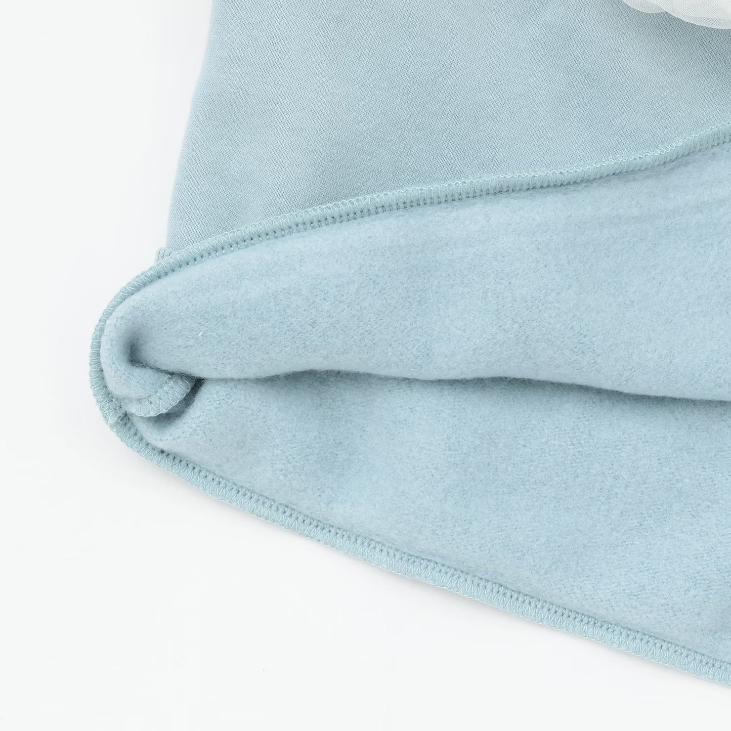 日本童裝 Ly# mine 抓毛緞帶薄紗拼接衛衣 100-150cm 女童款 冬季 TOPS