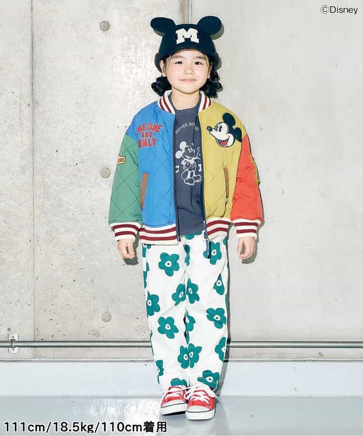 日本童裝 F.O.KIDS x Disney 拼布絎縫夾棉棒球外套 80-150cm 男童款/女童款 秋冬季 (適合初秋、香港平均溫度、寒冷天氣）OUTERWEAR  其他品牌童裝