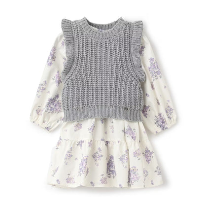 日本童裝 pe#main 針織背心連身裙套裝 80-130cm 女童款 冬季 TOPS DRESSES